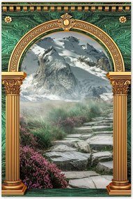 Poszterek 80x120 Hegyi kilátás Tájkép Köd