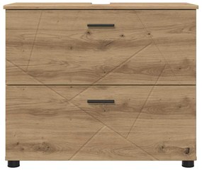 Fürdőszoba Székény kézműves tölgy 76.5 x 35 x 64 cm Faanyag
