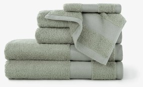 Goldea bambuszszálas törölköző és fürdőlepedő - zsálya színű 50 x 100 cm