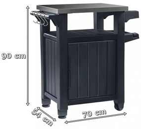 Unity 93L grill asztal, barna