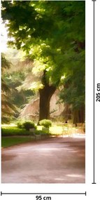 Fotótapéta ajtóra - Park (95x205cm)