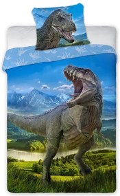 Dinoszaurusz T-Rex ágyneműhuzat 140×200cm, 70×90 cm