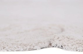 Krémszínű mosható kézi szövésű pamut gyerek szőnyeg ø110 cm Gabrielle – Nattiot