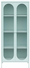 Világoskék fém tálalószekrény 80x186x40 cm Luna – Støraa