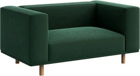 Sötétzöld bársony relaxációs fotel Kukumo – Ame Yens