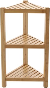 Bambusz sarokpolc 3 szintes 34 x 34 x 60 cm