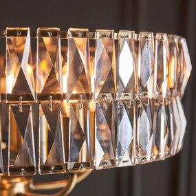 Endon glamour modern függeszték clifton antik sárgaréz átlátszó end106244