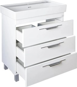 TMP TRIO 60 álló fürdőszobabútor - CeraStyle SHARP - 37100 mosdóval - 60 x 48 cm