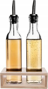 2x Olívaolaj palack ecet adagoló üveg ecet olaj adagoló állvány