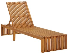 Tömör akácfa napozóágy párnával