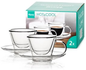 4Home Elegante Hot&Cool thermo espresso csésze 80 ml, 2 db