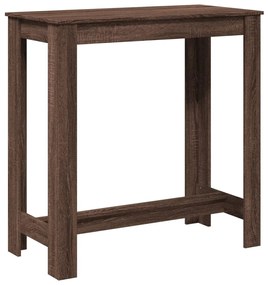 barna tölgy színű szerelt fa bárasztal 102 x 50 x 103,5 cm