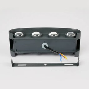 Brilagi - FLAREBOX LED/8W/230V kültéri fali lámpa, antracit, IP65