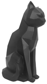 Origami CAT szobor fekete