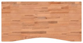 tömör bükkfa íróasztallap 110 x (50-55) x 2,5 cm