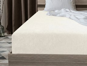 Frottír gumis lepedő EXCLUSIVE világos krém színű 180 x 200 cm