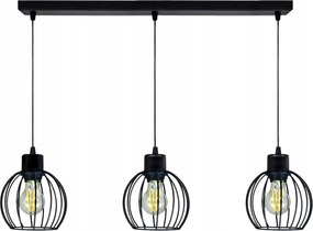 Mennyezeti függőlámpa Csillár Túlnyúlás 3x vezeték Gömb