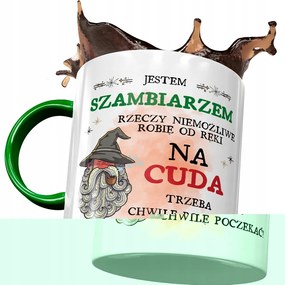 Zöld Sámuel Bögre Nyomtatott Képpel