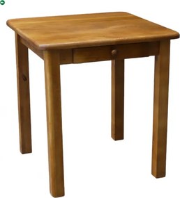 Étkezőasztal fiókos 70x70 tölgy