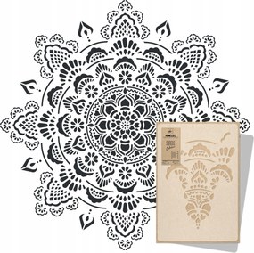 Festősablon Mandala XXL Átmérő 197 cm Vakolatokhoz Többször felhasználható Vakolat Beton