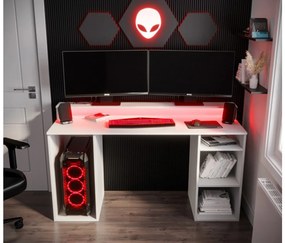 SB GAMER 1 íróasztal - fehér