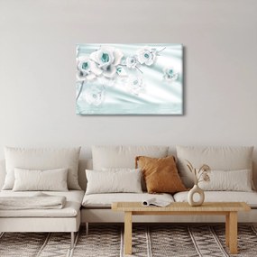 Kép - Türkiz rózsa virágok (90x60 cm)
