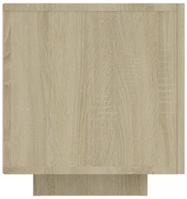 sonoma tölgy színű TV-szekrény LED-lámpákkal 160 x 35 x 40 cm