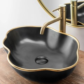 Fürdőszobai csaptelep Rea Lungo Brush Gold high