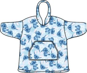 Disney Lilo és Stitch, A csillagkutya Blue belebújós plüss polár takaró, poncsó 7-14 év