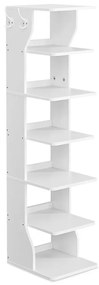 Vasagle CINDY cipőtartó, 6 szint, 30x26,4x110,4 cm, fehér