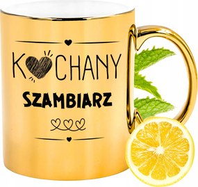 Arany csillogó bögre a sámánnak Ajándék fényképes nyomtatással