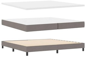 Boxspring ágy matraccal matracmal Tópszínű 200 x 200 cm