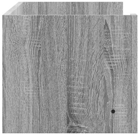 szürke sonoma színű szerelt fa fali polc 100 x 35 x 30,5 cm