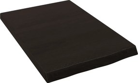 vidaXL sötétbarna kezelt tömör tölgyfa fali polc 40x60x(2-4) cm