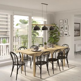 SENDI Étkezőasztal Tölgy Színben 160 cm