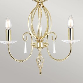 Elstead Lighting AEGEAN AG3-POL-BRASS Csillár 3x60W/E14
