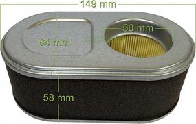 levegőszűrő Mtd 4P90JHA 4P90JT 4P90JU 4P90JUA 4P90JUB 4P90JUC 937-05122