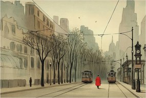 Flizelina fotótapéta Nappaliba és Hálószobába Városi szimmetria 104x70