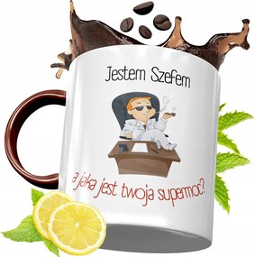 Bordó Bögre Főnöknek Születésnapi Ajándék fényképes nyomtatással