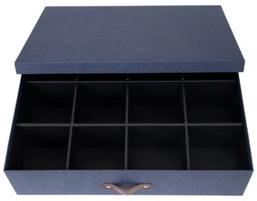 Jakob kék rekeszes doboz - Bigso Box of Sweden