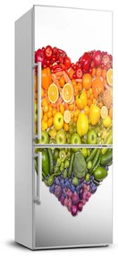 Hűtőre ragasztható matrica Gyümölcs szív FridgeStick-70x190-f-73421875