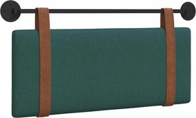 vidaXL Fali Fejtámla Falra szerelhető Sötétzöld 100 x 40 cm Faanyag