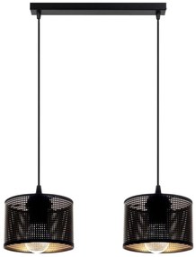 Csillár zsinóron ALDO 2xE27/60W/230V fekete