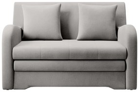 VilĂĄgosszĂŒrke bĂĄrsony kinyithatĂł kanapĂ© 130 cm Ario â ELTAP