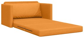 Földi Kanapéágy 2 az 1-ben Sötét Sárga 124x71x78 cm Szövet
