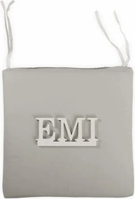 EMI világosszürke székpárna 40x40 cm