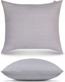 Párnahuzat 70x80 Díszpárna Pamut Szürke 100% Pamut