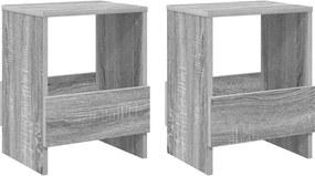 vidaXL Magazin állvány 2 pcs Szürke Sonoma 35 x 30 x 45 cm