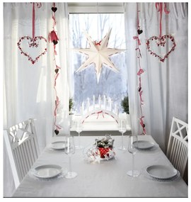 Vira fehér karácsonyi világító dekoráció, ø 60 cm - Star Trading