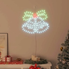 Karácsonyi Harang 144 LED-del Sokszínű 56 x 46 cm PVC